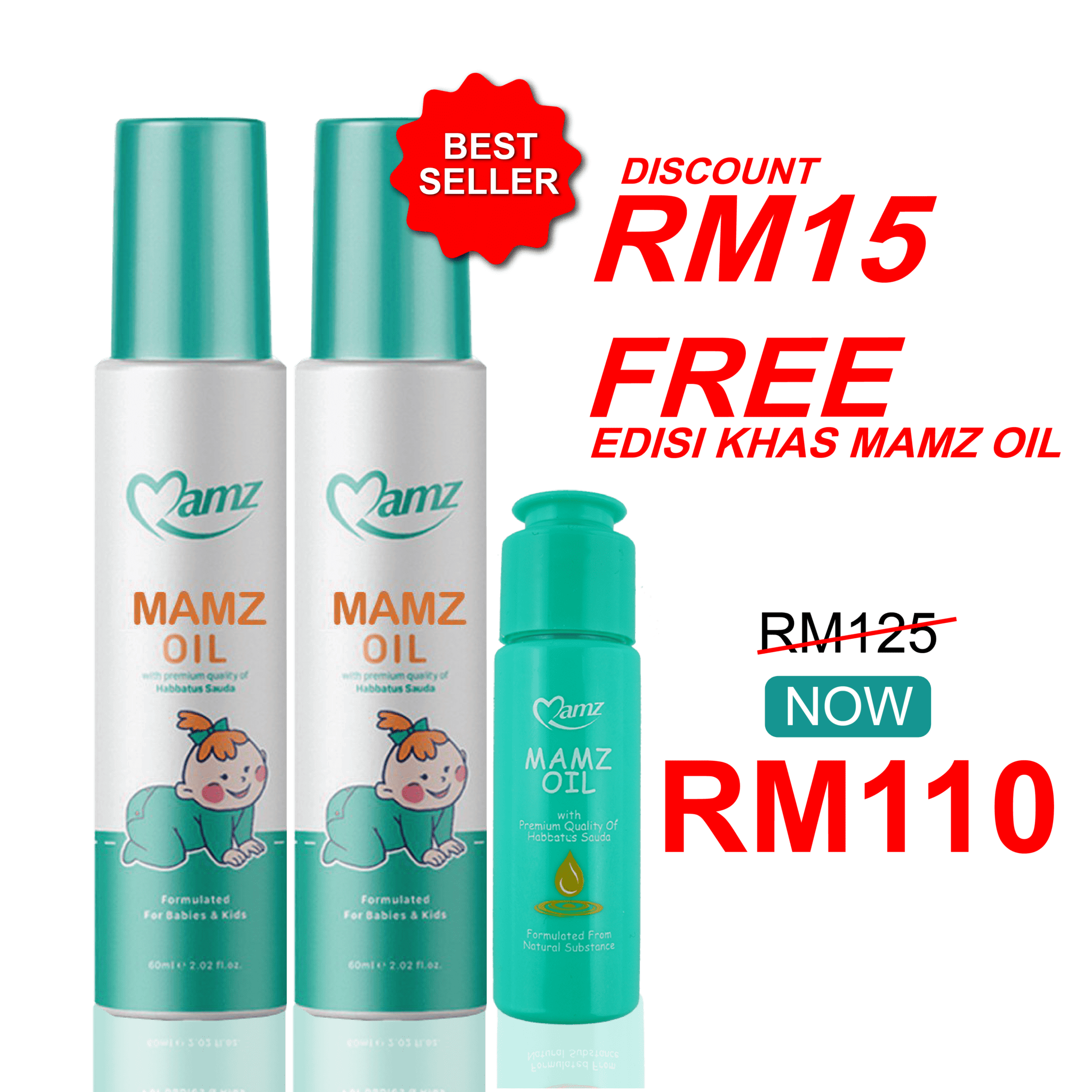 MAMZ OIL SPECIAL PROMOTION BUY 2 FREE 1 EDISI KHAS MAMZ OIL - Mamz